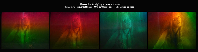 Pose For Andy panel viiew by Al Razutis 2015