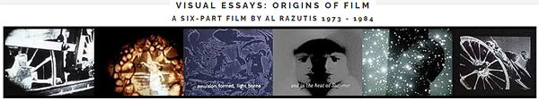 Visual Essays - Origins of Film - DVD films sales direct from Al Razutis