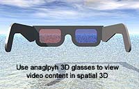 Anaglyph red-blue glasses to view  3D videos by Al Razutis on YOUTUBE
