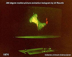 holographic image - projection by Al Razutis