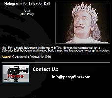 New Hart Perry web site page with corrections - click to enlarge