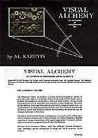 Visual Alchemy exhibition catalog page with Alchemical Theatre  - click to enlarge in separate window