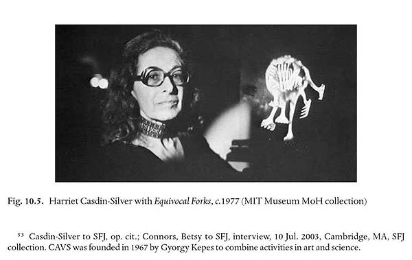 Artist and holographer Harriet Casdin-Silver trashes the show Holography 75 - The First Decade unfavorably  - click to enlarge