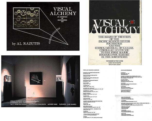 Photos and invitation to Visual Alchemy exhibition - click to enlarge in separate window