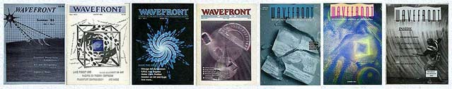 Covers of WAVEFRONT magazine - link to archived articles page