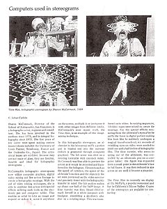 click/enlarge to PDF Holosphere 1984 article on Sharon  - Sharon McCormack biographical information