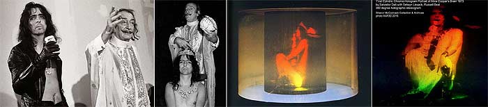 Dali Multiplex holograms - Alice Cooper's Brain  including Sharon McCormack Collection and Archives copy  - click to enlarge