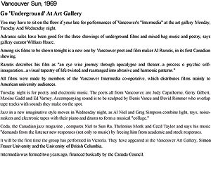 click to enlarge pdf Vancouver News Article 1969