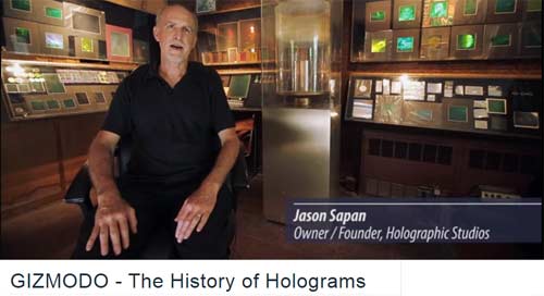 click for video clip of this text on history of holography by Jason Sapan