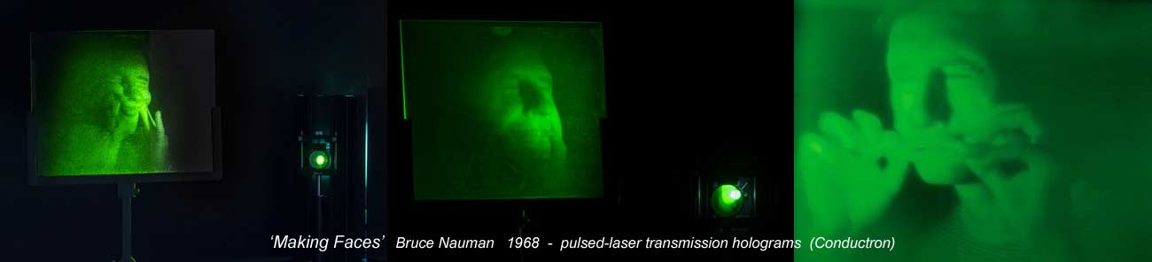 Bruce Nauman, Making Faces, Holograms 1968