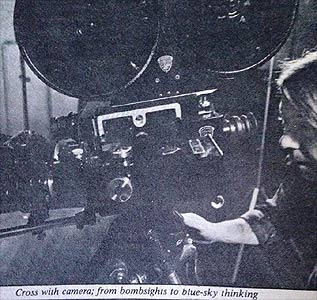 Lloyd Cross filming with 35mm movie camera for multiplex hologram creatioin 