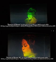 YOU TUBE CLIP -- 2 multiplex hologram Portraits of Sharon McCormack by Lloyd Cross and Sharon McCormack