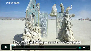 The Playa in White (in sand wind and light) by Al Razutis - 3 min. short film from Scenes from Burning Man 2015 by Al Razutis focused on the 'playa sirens and shapes coming to life'.  Music by Gary  Miles.  2D version.