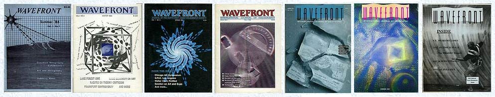 Issues and contents  of Wavefront Magazine by Al Razutis