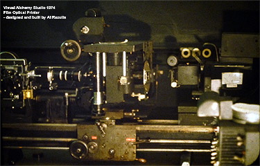 click to enlarge 16mm FILM OPTICAL PRINTER - constructed by Razutis - 1972-1974
