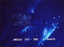 head title for the film Amerika by Al Razutis 1972-1983