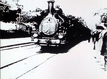 Lumiere's Train (Arriving at the Station) - film frame - film by Al Razuts 1974'