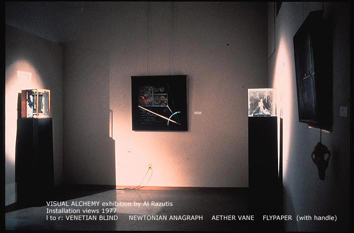 click to enlarge Visual Alchemy exhibition 1977 details by Al Razutis