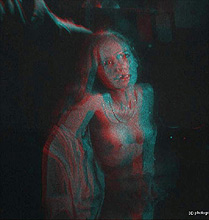 Touch Me - master transmission hologram by Al Razutis at Ron Olson lab 2007 in anaglyph 3D