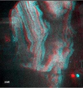 click/enlarge - 'Touch Me/Not' master transmission hologram by Al Razutis 2007