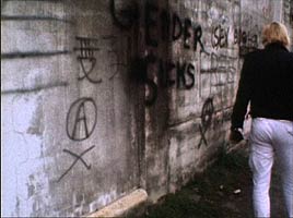 Al Razutis taking us on a tour of graffiti and walls - Vancouver 1980's