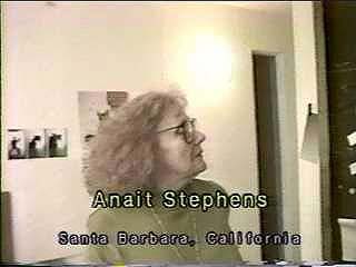 Anait Stephens at her home studio in Santa Barbara, California 1995