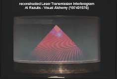 click for enlargement of laser transmission interferogram installation by Al Razutis