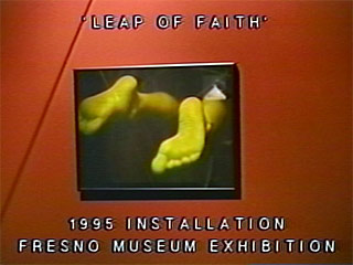 Leap of Faith  hologram instllation  by Becky Deem