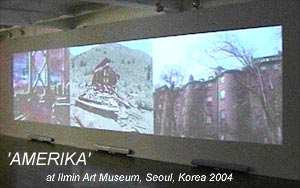 click for VIDEO - Ilmin Museum of Art installation of AMERIKA