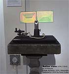 click/enlarge - Aether Vane - sculpture with holograms by Al Razutis 1974 - 2010