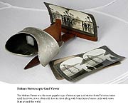 click/enlarge - Holmes stereoscopic viewer c. 1930 - collection of Gary Cullen