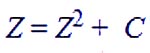 Basic Mandelbrot fractal formula