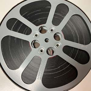 Restored film reel of Bridge at Electrical Storm by Al Razutis - restored by Sebastian Di Trolio