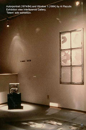 'WINDOW I' installation view  - 1984/Al Razutis - enlarge