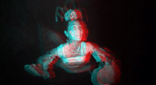 Master transmission hologram by Al Razutis at St. Charles lab in anaglyph 3D