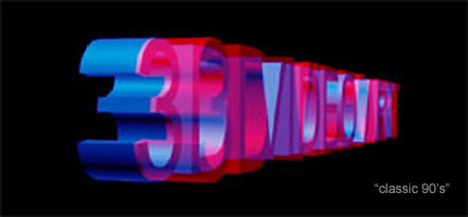 WHEN IS 3D VIDEO AN ART FORM?